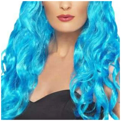 peruka party syrena niebieska smiffys