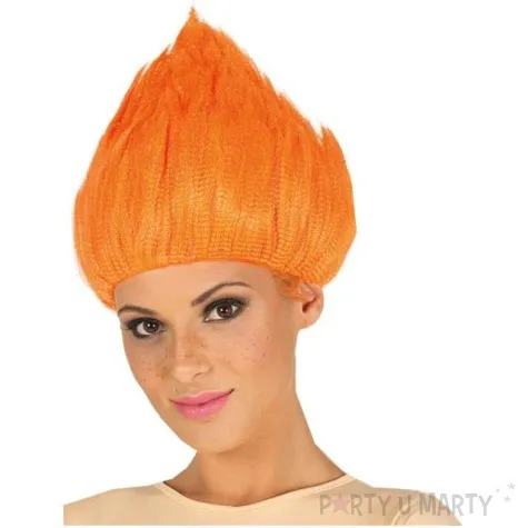 peruka party troll pomaranczowa guirca