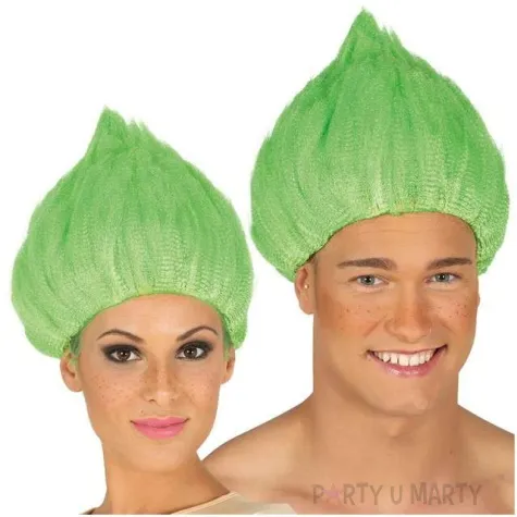 peruka party troll zielona guirca