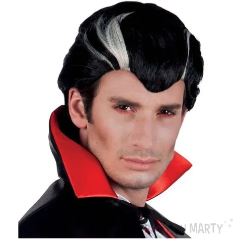 peruka party wampir drakula czarno siwy boland