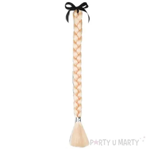 peruka party warkocz blond carnival toys