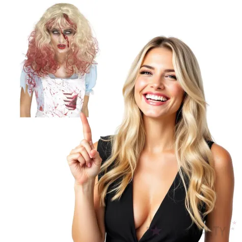 peruka party zombie krwawa alicja brazowa smiffys