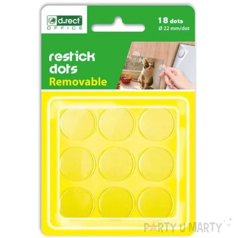 pianka samoprzylepna kropki do mocowania d rect 22 mm 18 szt