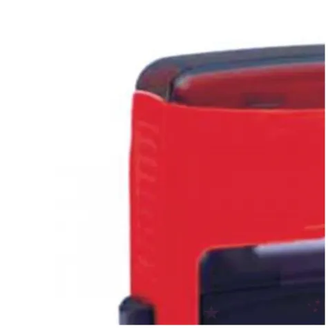 pieczatka z napisem ostroznie fragile negatyw czerwona 38 x 14 mm