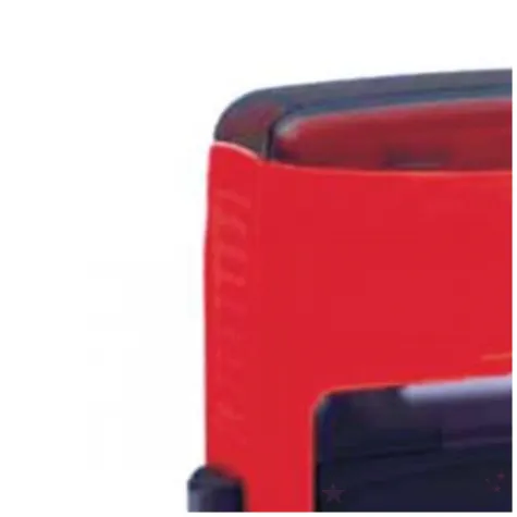 pieczatka z napisem poufne ramka czerwona 38 x 14 mm