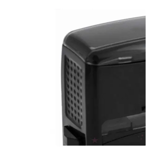 pieczatka z napisem zaplacone data czarna 38 x 14 mm