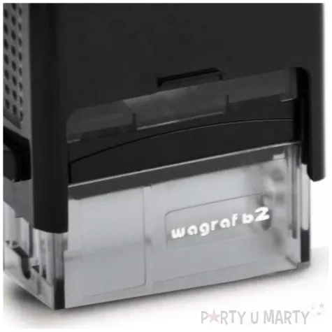 pieczatka z napisem zaplacono gotowka pieniadze czarna 38 x 14 mm