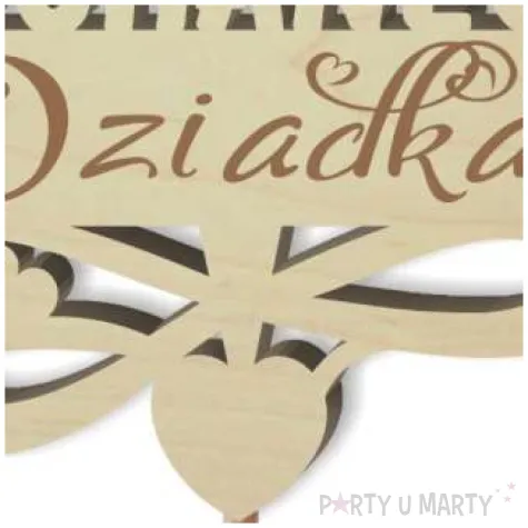 pik ozdobny dla kochanego dziadka drewno 23 cm