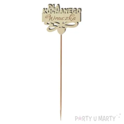 pik ozdobny dla kochanego wnuczka drewno 23 cm