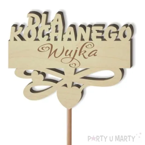 pik ozdobny dla kochanego wujka drewno 23 cm