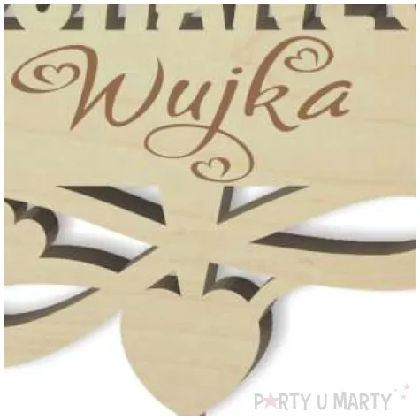 pik ozdobny dla kochanego wujka drewno 23 cm