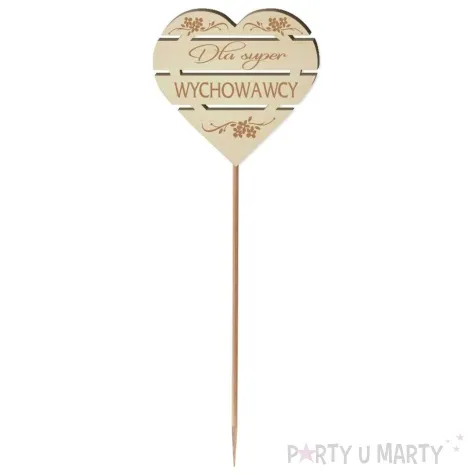 pik ozdobny dla super wychowawcy drewno 24 cm