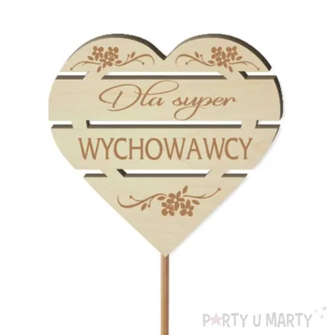 pik ozdobny dla super wychowawcy drewno 24 cm