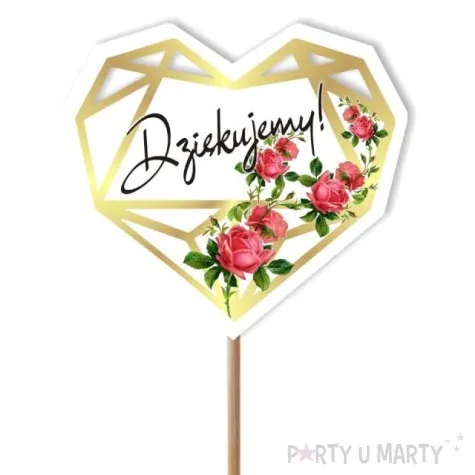 pik ozdobny dziekujemy 24 cm