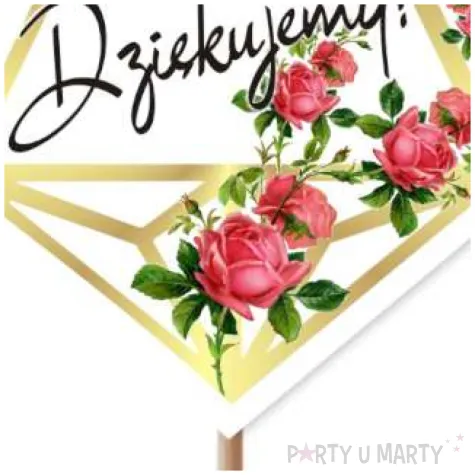 pik ozdobny dziekujemy 24 cm