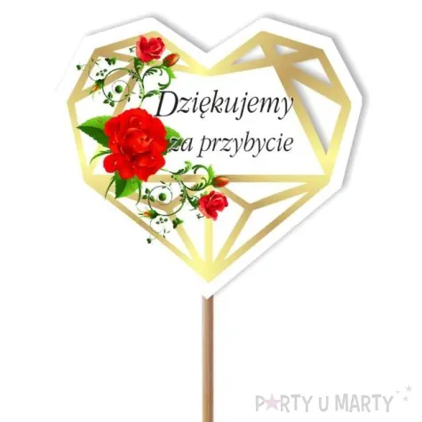 pik ozdobny dziekujemy za przybycie 24 cm