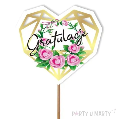 pik ozdobny gratulacje 24 cm