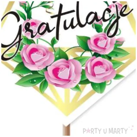 pik ozdobny gratulacje 24 cm