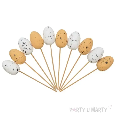 pik ozdobny jajka przepiorcze nakrapiane arpex 28 cm 10 szt