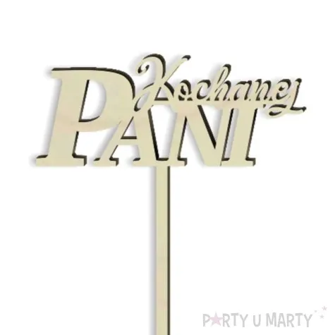 pik ozdobny kochanej pani drewno 23 cm