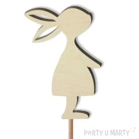 pik ozdobny kroliczek dziewczynka drewno 24 cm