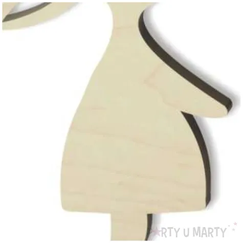 pik ozdobny kroliczek dziewczynka drewno 24 cm