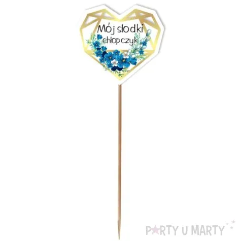 pik ozdobny moj slodki chlopczyk kwiaty 24 cm