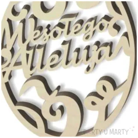 pik ozdobny pisanka alleluja drewno 23 cm