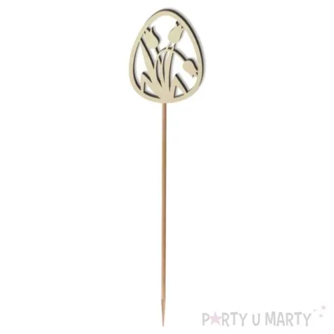 pik ozdobny pisanka kwiatowa drewno 23 cm