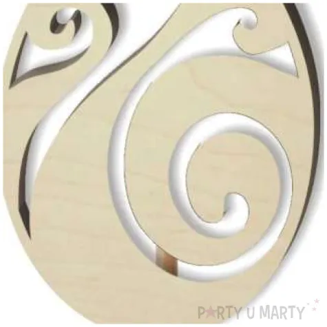 pik ozdobny pisanka wywijaska drewno 23 cm