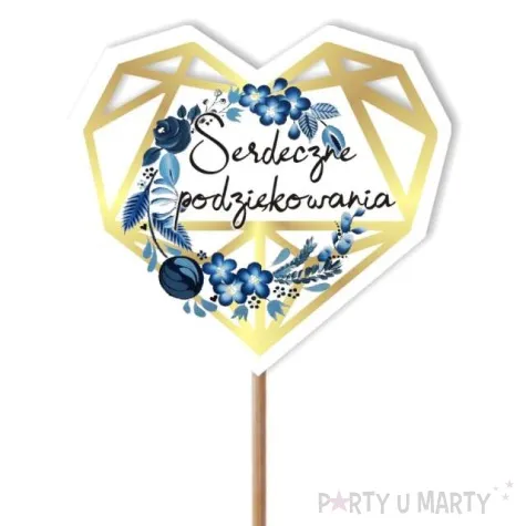 pik ozdobny serdeczne podziekowania 24 cm
