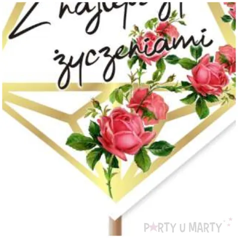 pik ozdobny z najlepszymi zyczeniami 24 cm