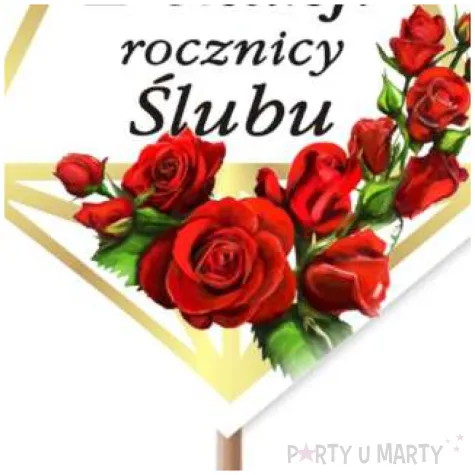 pik ozdobny z okazji rocznicy slubu 24 cm