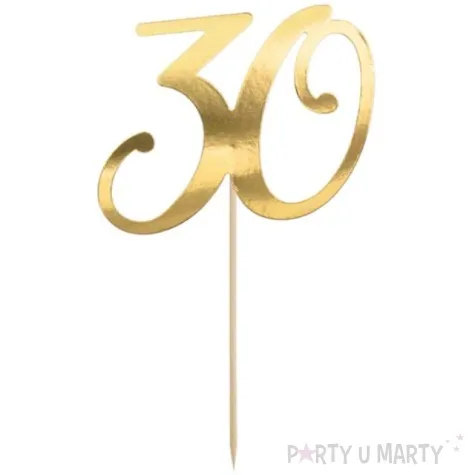 piker liczba 30 zloty partydeco 20 5 cm