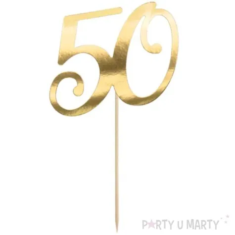 piker liczba 50 zloty partydeco 20 5 cm