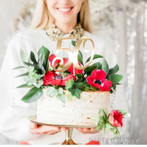 piker liczba 50 zloty partydeco 20 5 cm