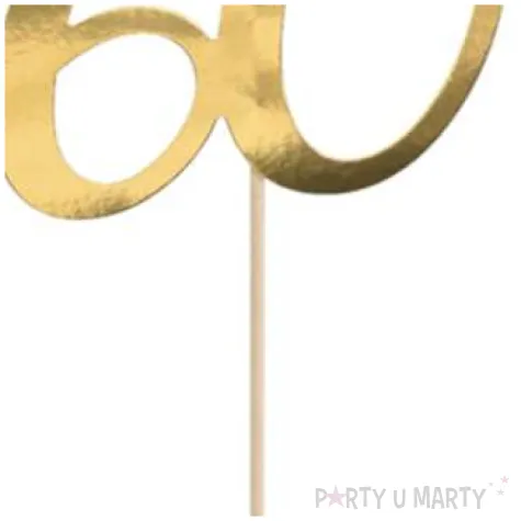 piker liczba 60 zloty partydeco 20 5 cm