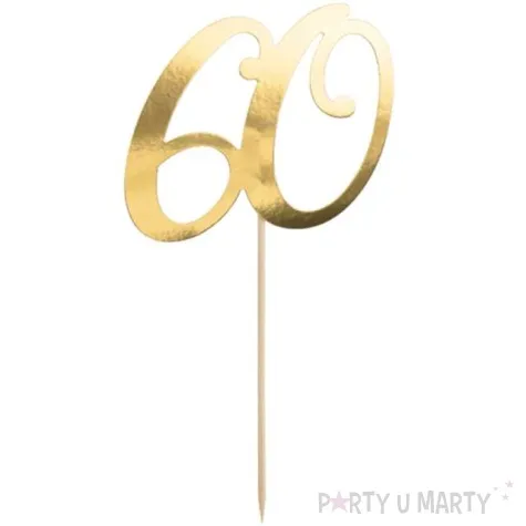 piker liczba 60 zloty partydeco 20 5 cm