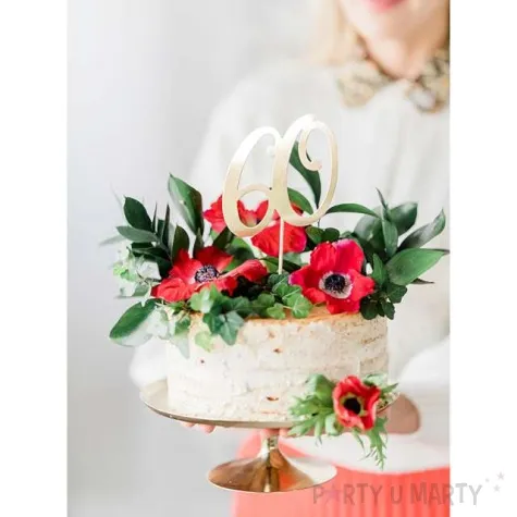 piker liczba 60 zloty partydeco 20 5 cm