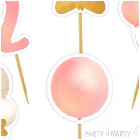 pikery 2 urodziny baloniki rozowy 6 szt