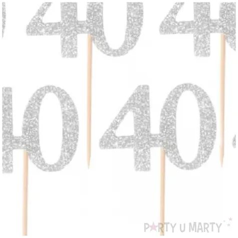 pikery 40 urodziny classic srebrne godan