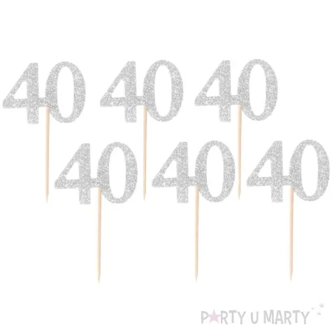 pikery 40 urodziny classic srebrne godan