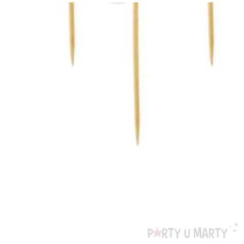 pikery akrylowe liczba 40 zloty lustrzany 6 szt