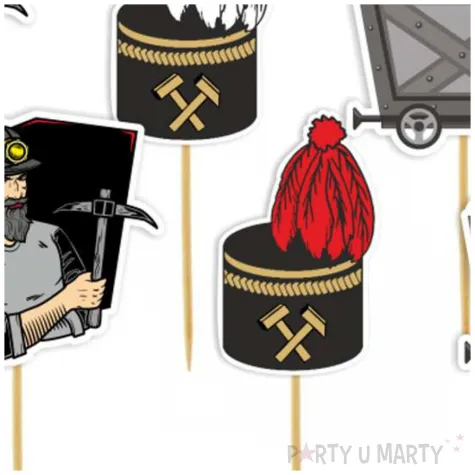 pikery barborka gornik czako i wagonik 6 szt