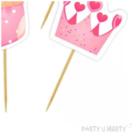 pikery bobo girl dekoracja babeczek muffinek na baby shower urodziny 8 cm 6 szt