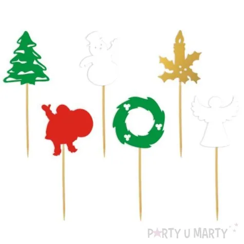 pikery boze narodzenie mix 6 szt