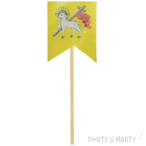 pikery choragiewka wielkanocny baranek z krzyzem zolta arpex