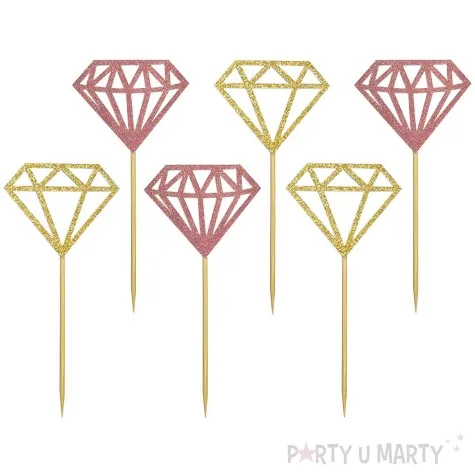 pikery diamenty bride to be godan 6 szt