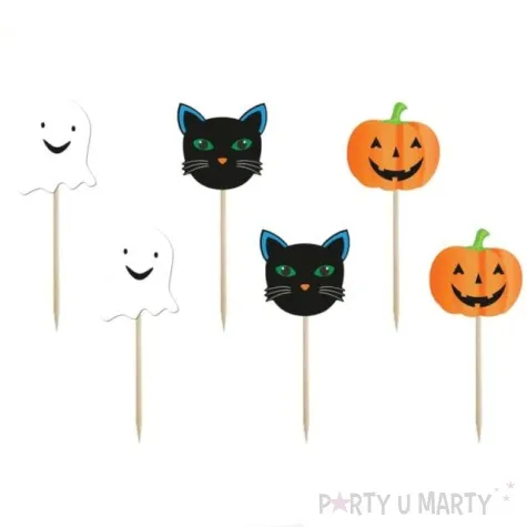 pikery duch kot dynia halloween congee 6 szt