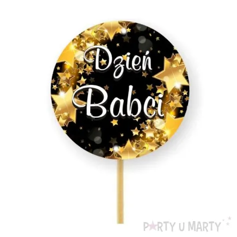 pikery dzien babci gwiazdki zlote 6 szt